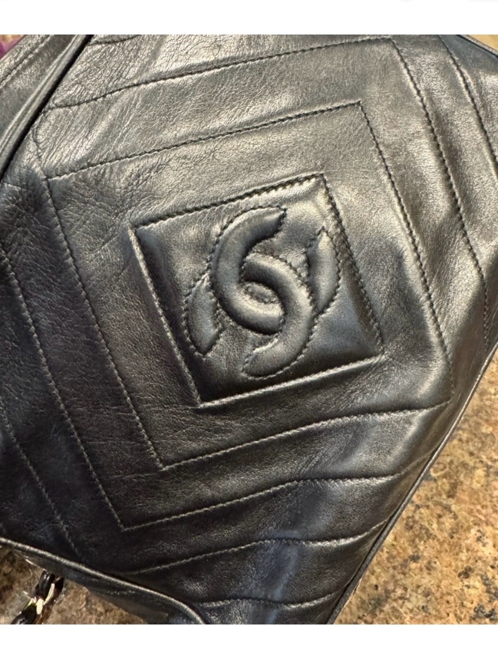 Quilted Lambskin Leather Handbag - Picture 2 of 13